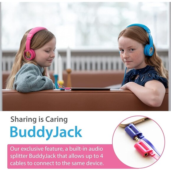 BuddyPhones Explore+ on-Ear Headphones - Rose Pink Model BP-EXPLOREP-PINK - Picture 3 of 6